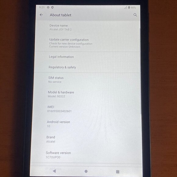 Alcatel Joy Tab 2 9032W - 32GB - Wi-Fi + 4G (T-Mobile) 8in Tablet - Black, 002 - Picture 4 of 4